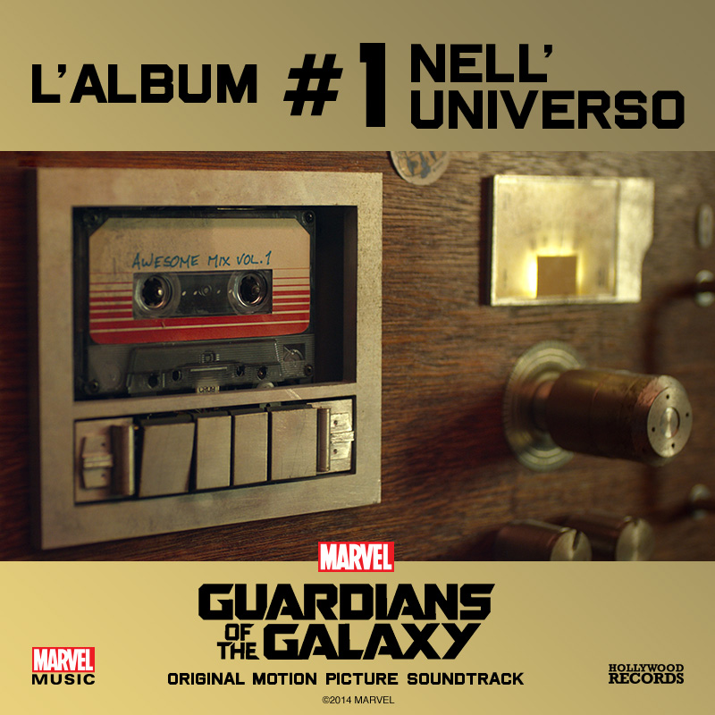 Guardiani della Galassia: da oggi nei negozi la colonna sonora  #1 nell'Universo