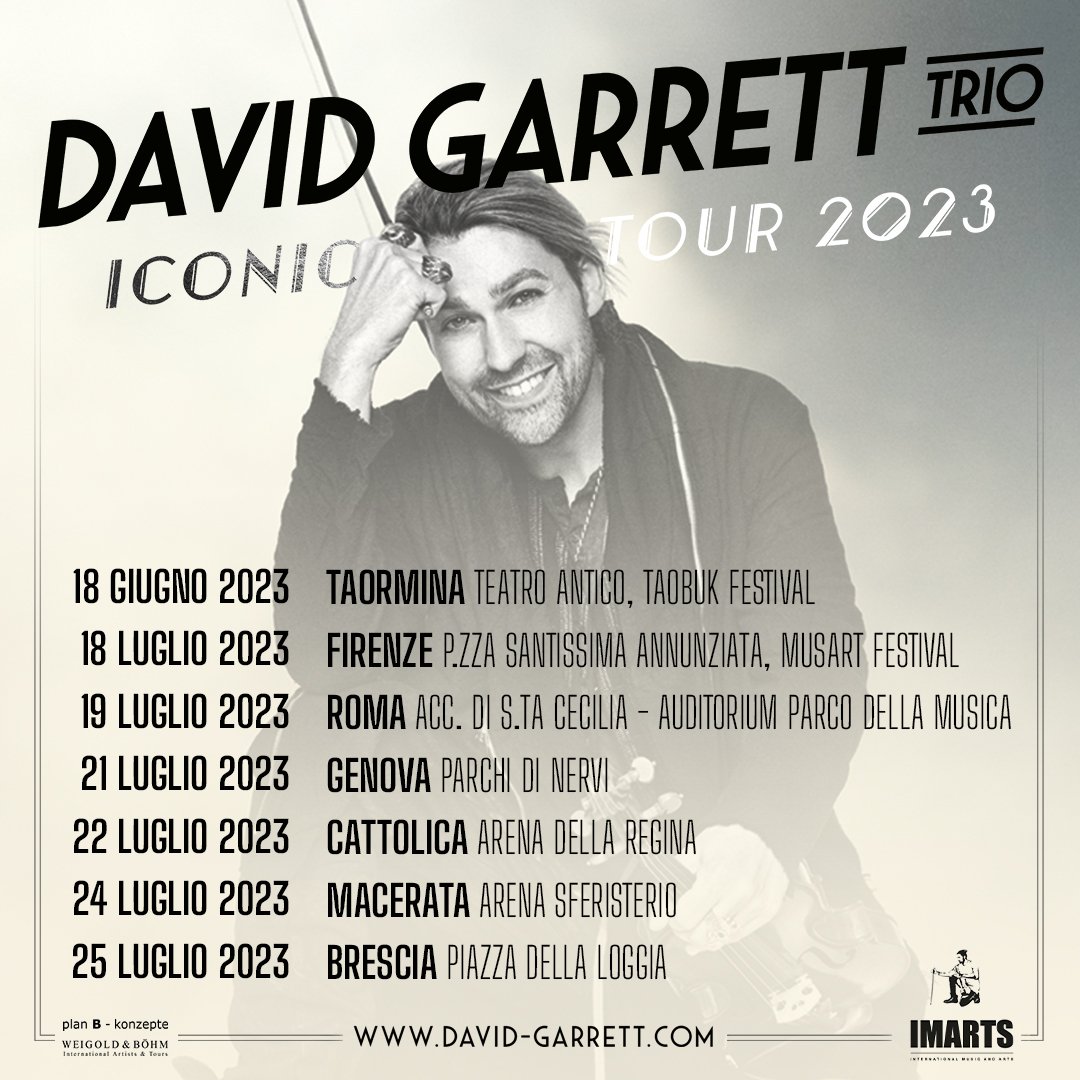 david garrett tour italia